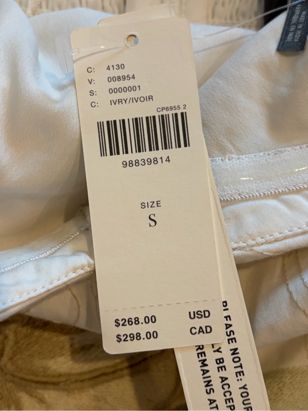 Anthropologie NWT Strapless Floral Appliqué Mini Dress Size S - Picture 10 of 10
